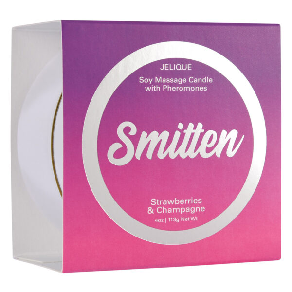638258450027 Massage Candle With Pheromones Smitten Strawberry & Champagne 4 oz.