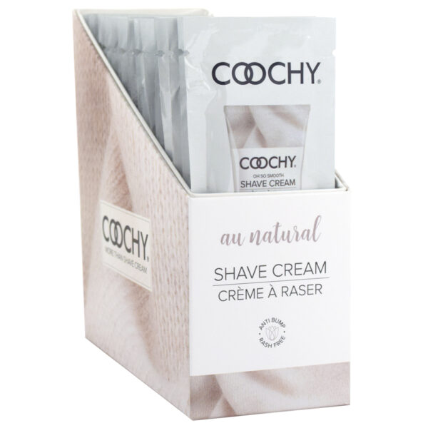 638258900454 Coochy Shave Cream Au Natural 24Ct Display
