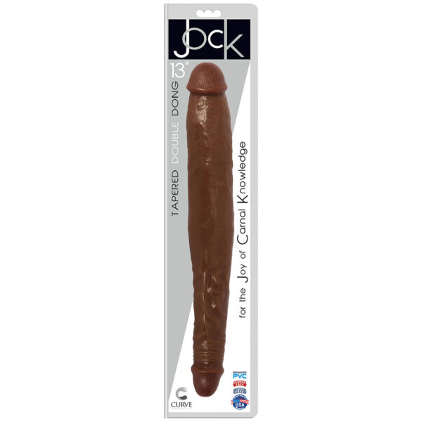 642610430756 Jock 13" Tapered Double Dong Chocolate