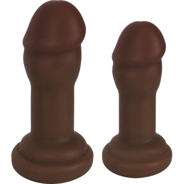 643380985163 2 Jock Anal Plug Duo Chocolate