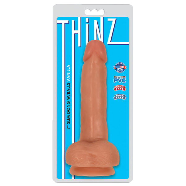 643380985330 Thinz 7" Slim Dong W/Balls Vanilla