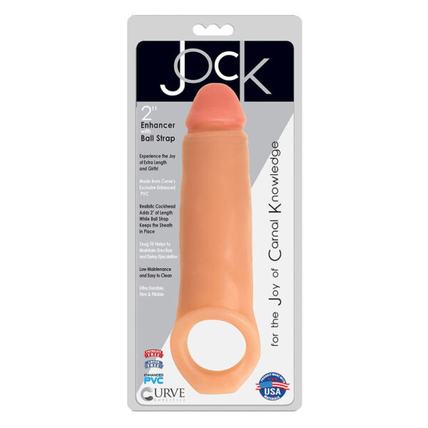 643380986368 Jock 2" Enhancer W Ball Strap Vanilla