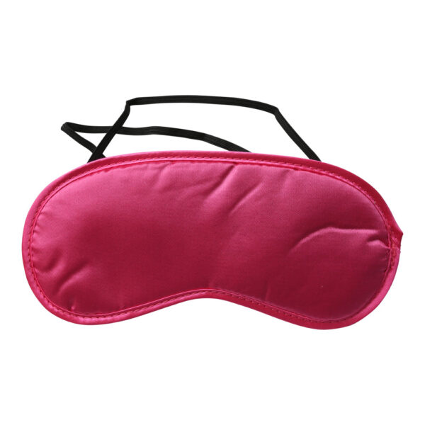 646709100049 2 S&M Satin Blindfold Hot Pink