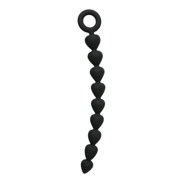 646709100742 2 S&M Silicone Anal Beads Black