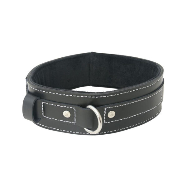 646709980252 2 Edge Lined Leather Collar