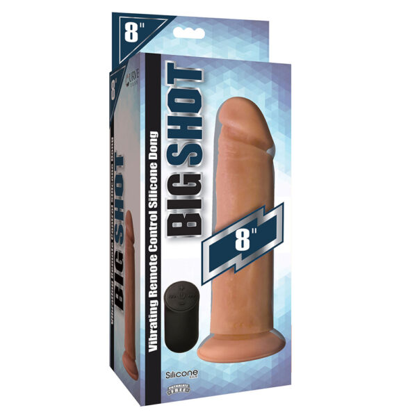 653078940244 Big Shot 8" No Balls Silicone Vibrating