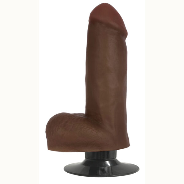 653078940428 2 Jock 6" Vibrating Dong With Balls Chocolate