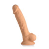 Fleshstixxx 8.5" Silicone Dildo With Balls Tan - Image 2
