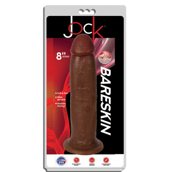 653078941159 Jock 8" Bareskin Dong Latte