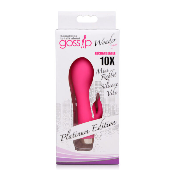 653078941845 Gossip Wonder 10X Rechargeable Mini Rabbit Magenta