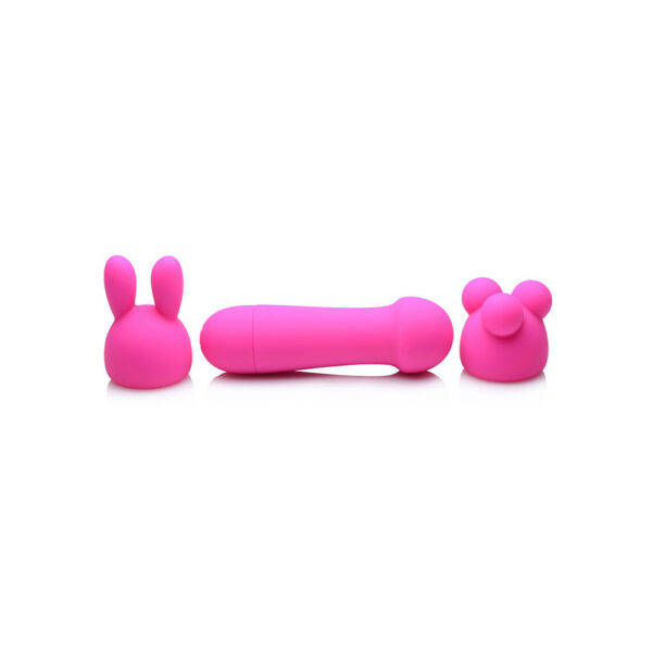 653078941975 2 Gossip Mini Wand W/Two Attachments Magenta