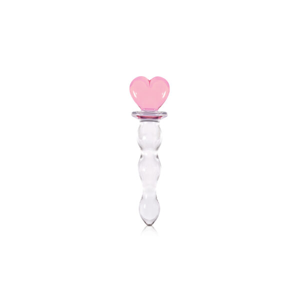 657447091605 2 Crystal - Heart Of Glass - Pink