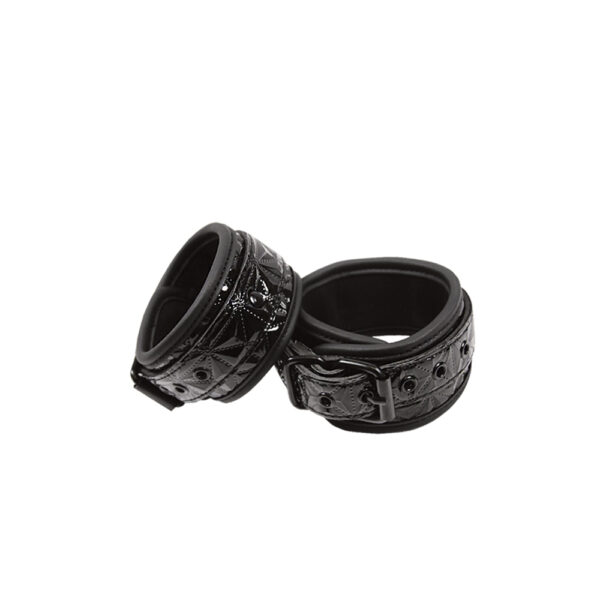 657447092251 2 Sinful - Black - Wrist Cuffs