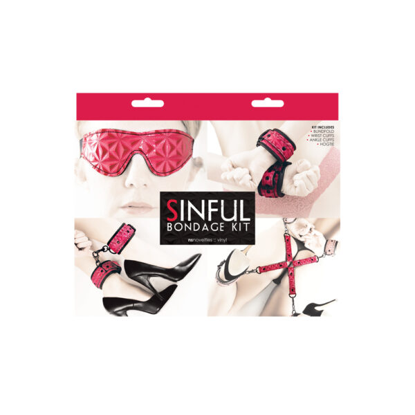 657447096587 Sinful Bondage Kit Pink