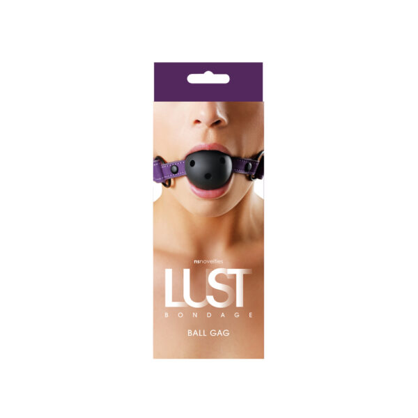 657447097546 Lust Bondage Ball Gag Purple