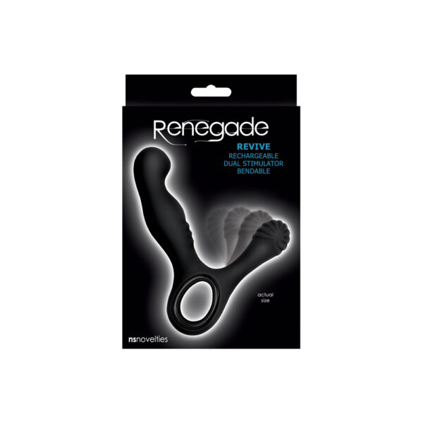 657447097676 Renegade Revive Prostate Massager Black