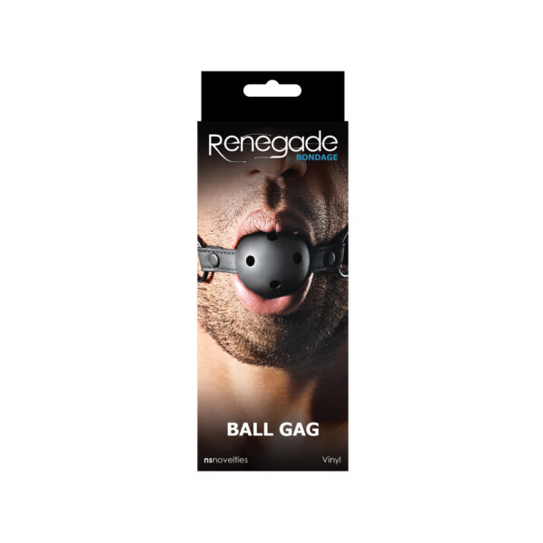 657447097706 Renegade Bondage Ball Gag Black