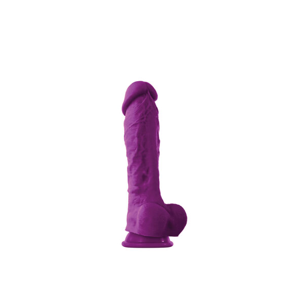 657447098444 2 Colour-Soft 8" Soft Dildo Purple