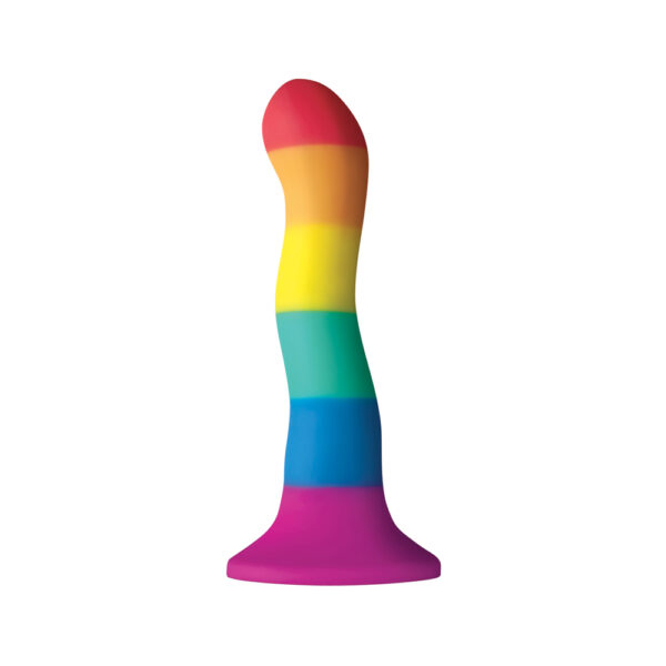 657447099090 2 Colours Pride Edition 6" Wave Dildo Rainbow