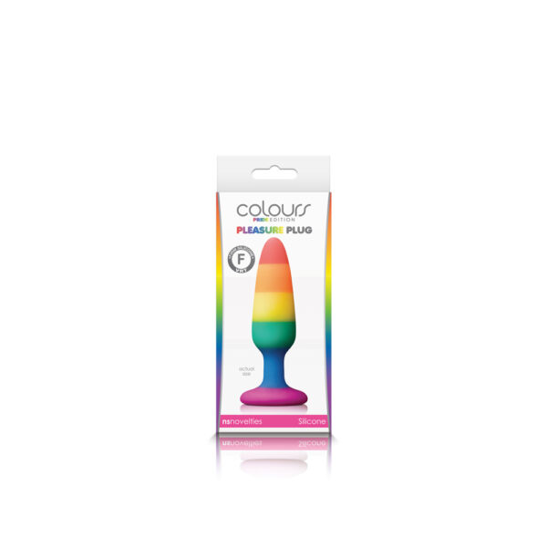 657447100789 Colours Pride Edition Pleasure Plug Small Rainbow