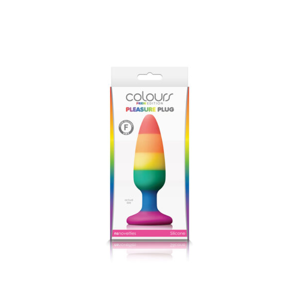 657447100796 Colours Pride Edition Pleasure Plug Medium Rainbow