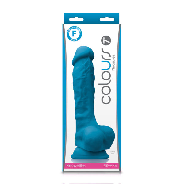 657447102103 Colours Pleasures 7" Dildo Blue