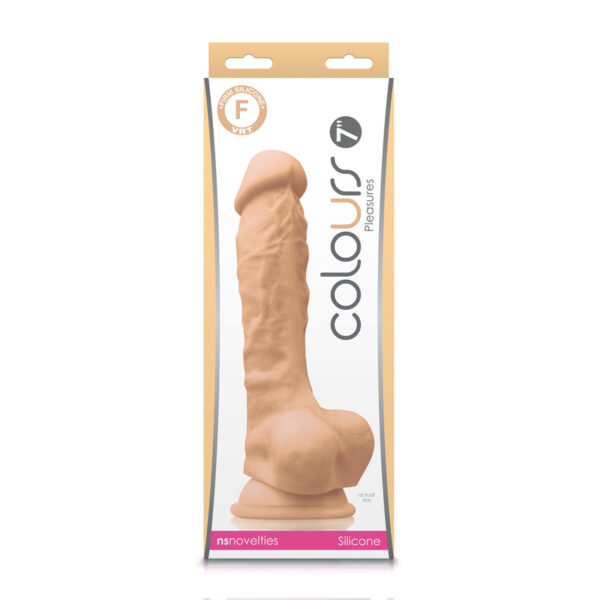 657447102127 Colours Pleasures 7" Dildo White