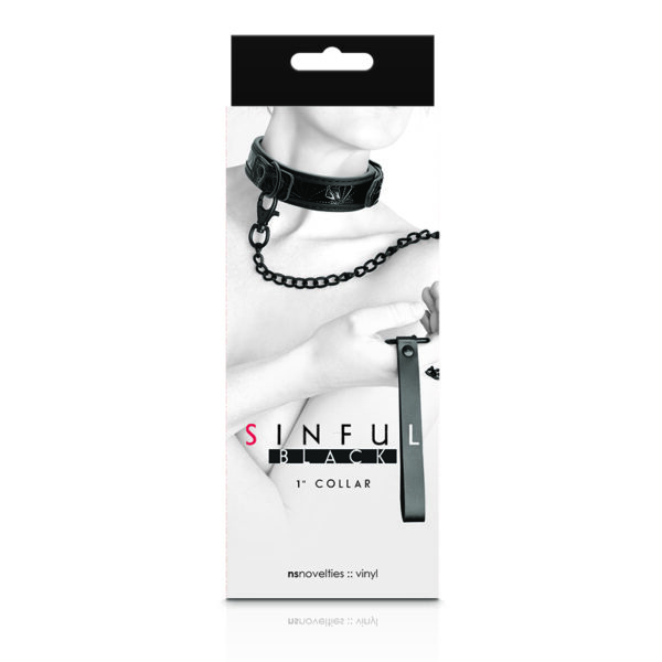 657447102431 Sinful 1" Collar Black