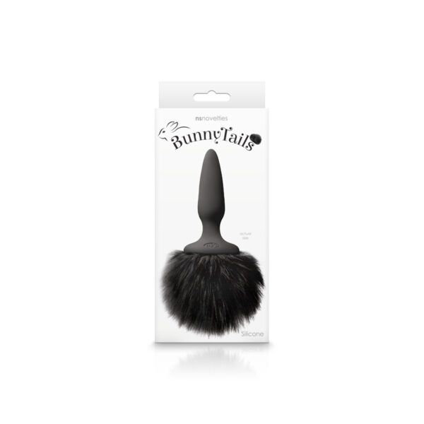 657447102486 Bunny Tails Mini Black Fur