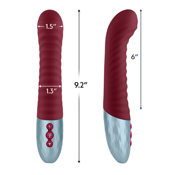 663546902896 3 Lola G Double Layered G-Spot Vibrator Maroon