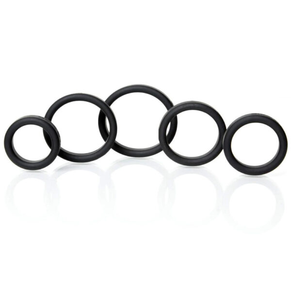 666987001005 2 Boneyard Silicone Ring 5 Pcs Kit Black