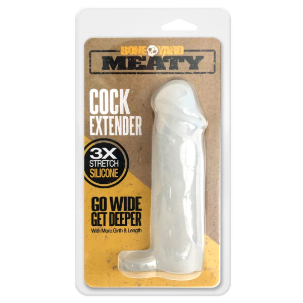 666987010625 Meaty Cock Extender Clear