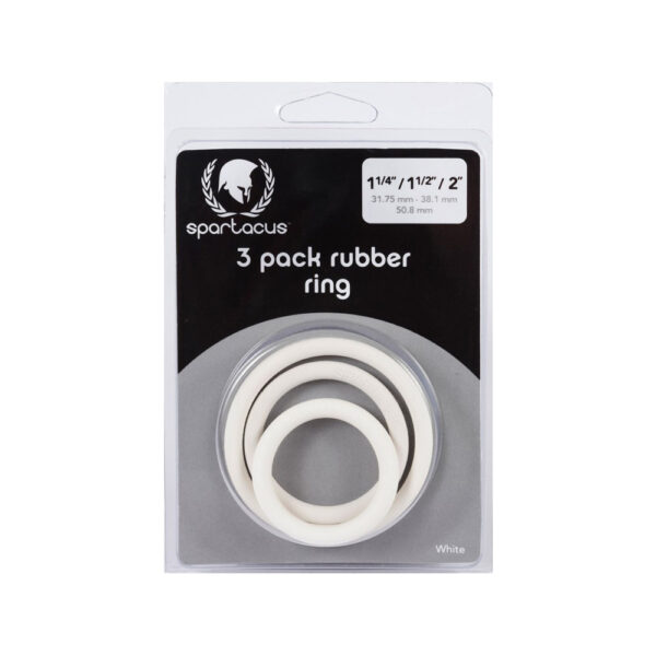 669729410097 Rubber C-Ring Set 1.25 1.5 2''- White