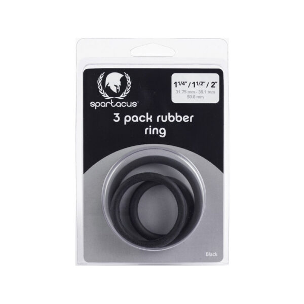 669729410141 Rubber C-Ring Set 1.25 1.5 2'' - Black