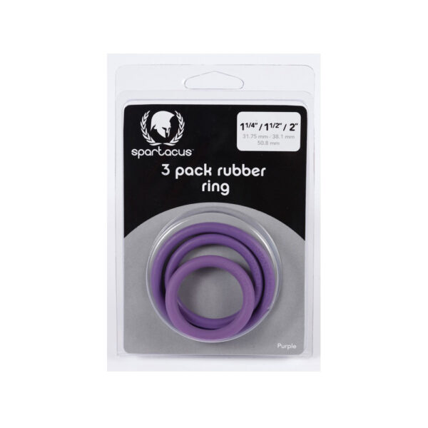 669729410349 Rubber C-Ring Set 1.25 1.5 2" - Purple