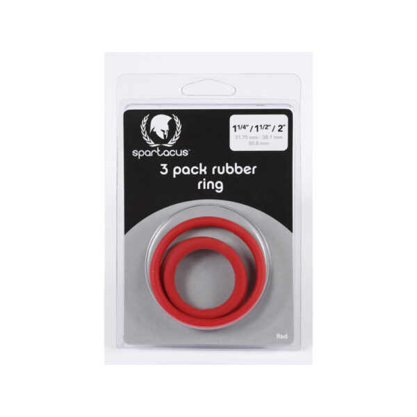 669729410394 Rubber C-Ring Set 1.25 1.5 2" - Red