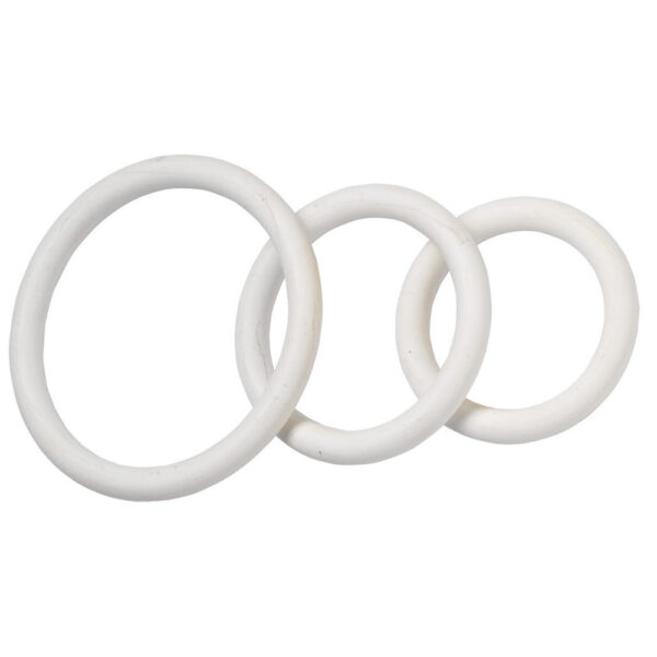 669729410745 Nitrile C-Ring Set 1.25 1.5 2" - White