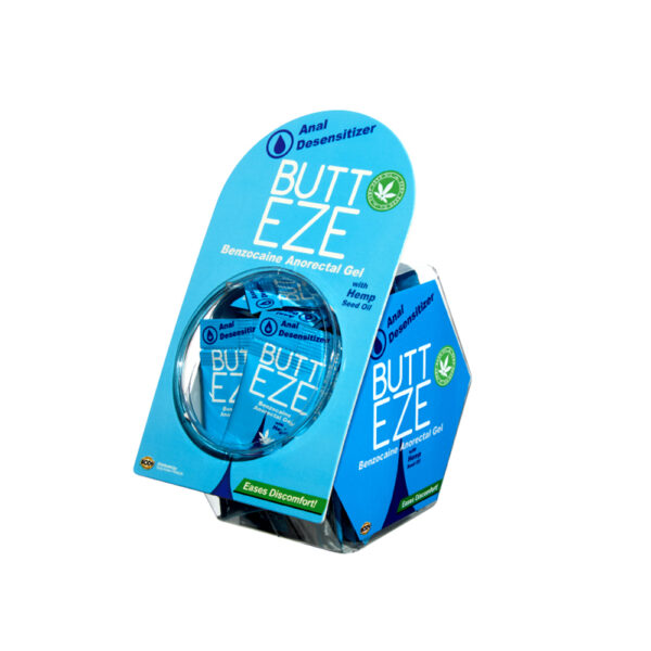 679359001121 Butt Eze Sample Packet 50Ct Fishbowl