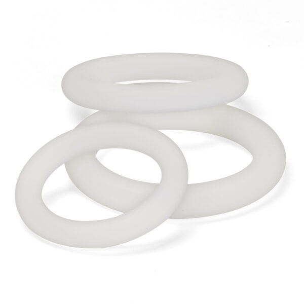 685239852127 3 Cloud 9 Pro Sensual Silicone Cock Ring 3 Pack Clear