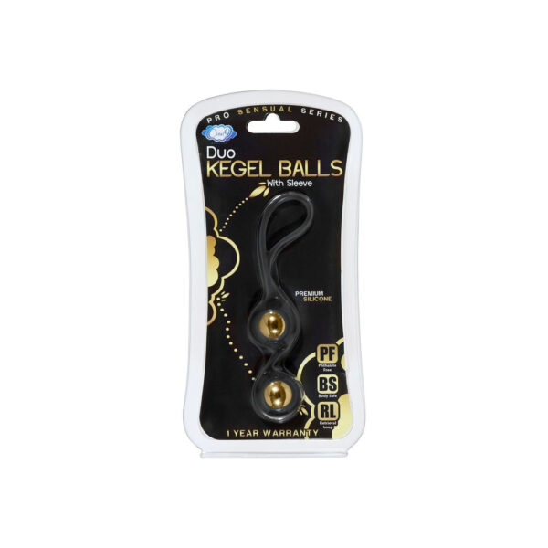 685239852783 Cloud 9 Pro Sensual Duo Kegel Balls Black