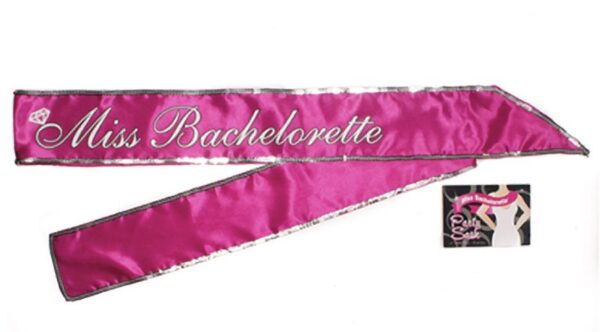685634100878 Miss Bachelorette Sash Hot Pink