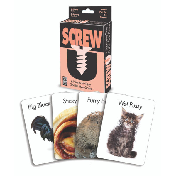 685634102452 2 Screw U Go-Fish Style Card Game