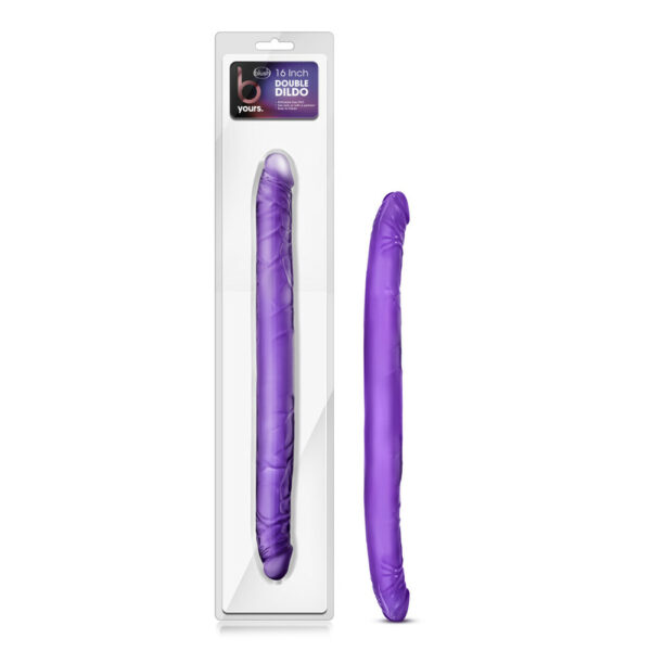 702730681695 B Yours 16" Double Dilo Purple