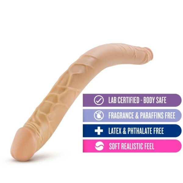 702730681718 3 B Yours 16" Double Dildo Latin