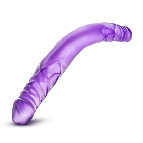 702730682111 3 B Yours 14" Double Dildo Purple