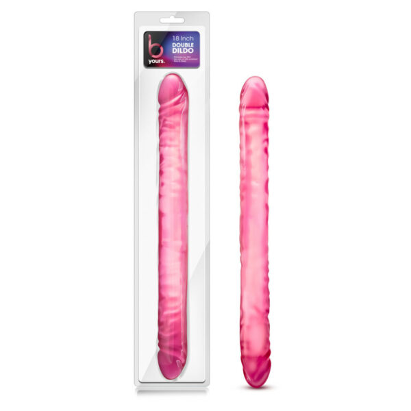 702730682142 B Yours 18" Double Dildo Pink