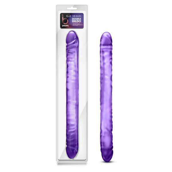 702730682159 B Yours 18" Double Dildo Purple