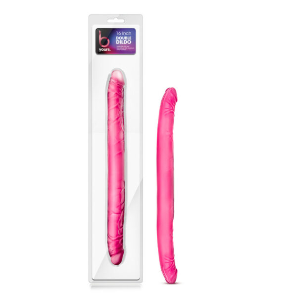 702730682395 B Yours 16" Double Dildo Pink
