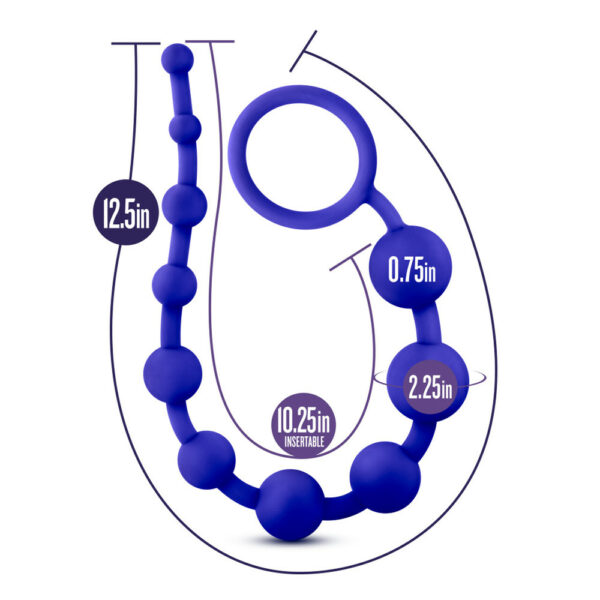 702730691328 2 Luxe Silicone 10 Beads Indigo