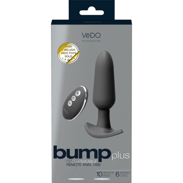 716053727541 Bump Plus Rechargeable Remote Control Anal Vibe Just Black